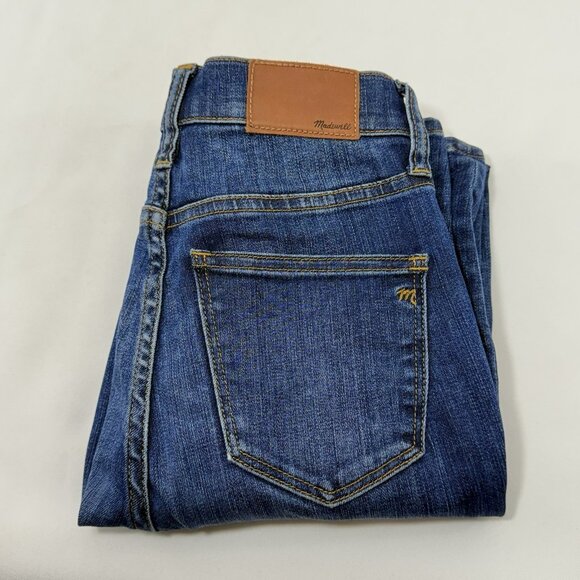 Madewell Denim - Madewell High Riser Skinny Ankle Slim Jeans Women Size 24 Modern Rock Biker Dark